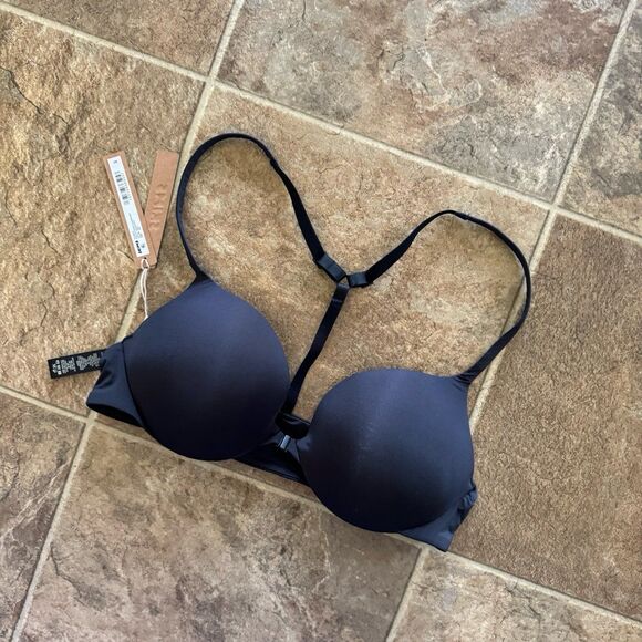 Skims Ultimate Front Close Push Up Bra Onyx Size 36A - Picture 5 of 11